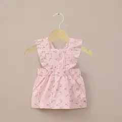OPALINE - Jumper de guindas rosado de bebé niña