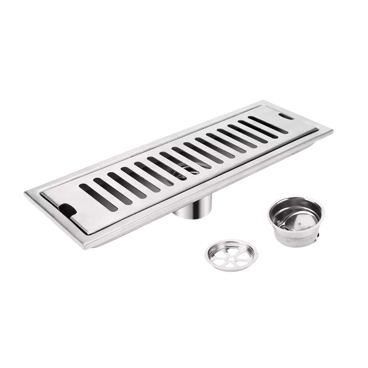 IMPORTCLICK - Desagüe Ducha Baño 40 x 10 CM Rectangular Acero Inoxidable