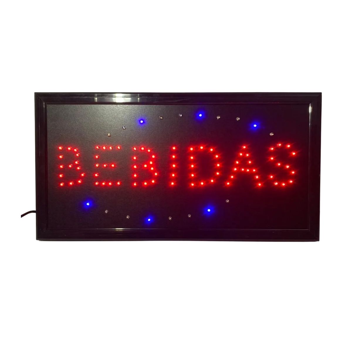 IMPORTCLICK - Letrero Luz LED 25x40 CM 1100 Watt Bebidas