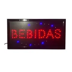 IMPORTCLICK - Letrero Luz Led 25x40 CM 1100 Watt Bebidas