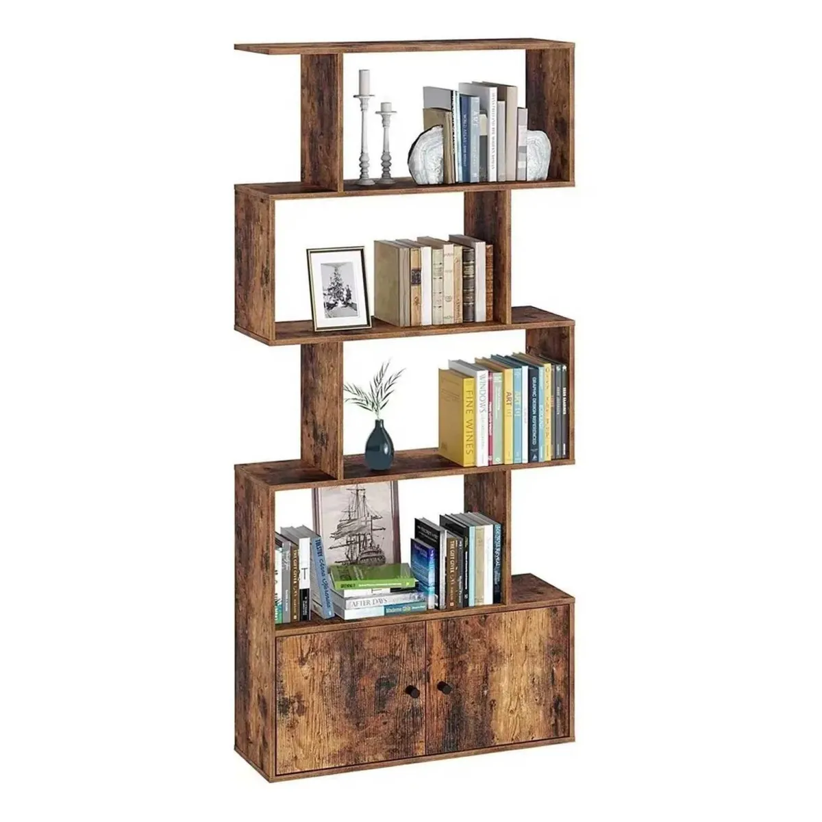 IMPORTCLICK - Estante Librero Organizador 4 Cajones 70x24x151 CM