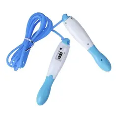 IMPORTCLICK - Cuerda Saltar Contador Analogo Entrenador Fitness Azul