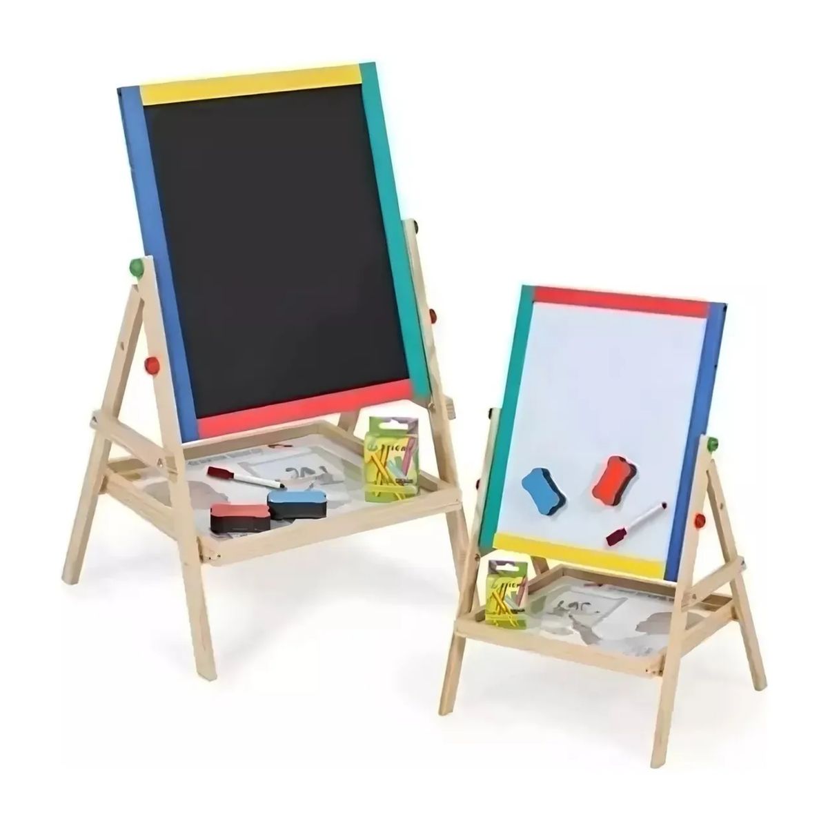 IMPORTCLICK - Pizarra Atril Niño Magnetica Tiza Plumon 35x38,5x64 CM