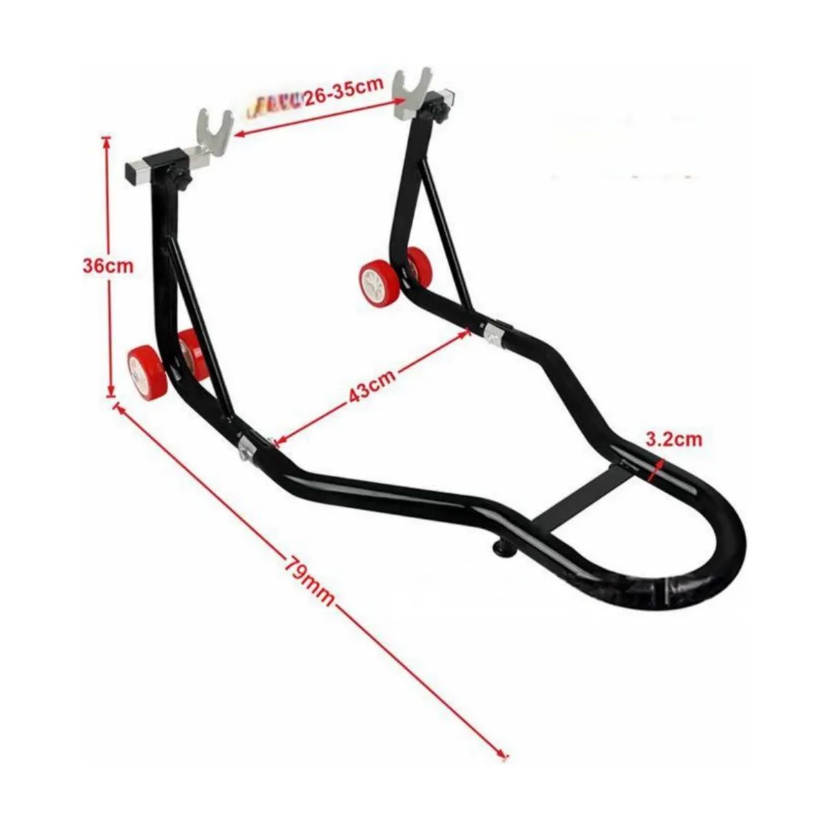 IMPORTCLICK - Caballete Elevador Motos Trasero 79x36x43 CM