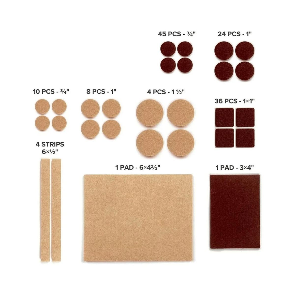 IMPORTCLICK - Pack 133 Almohadillas Protectora Muebles