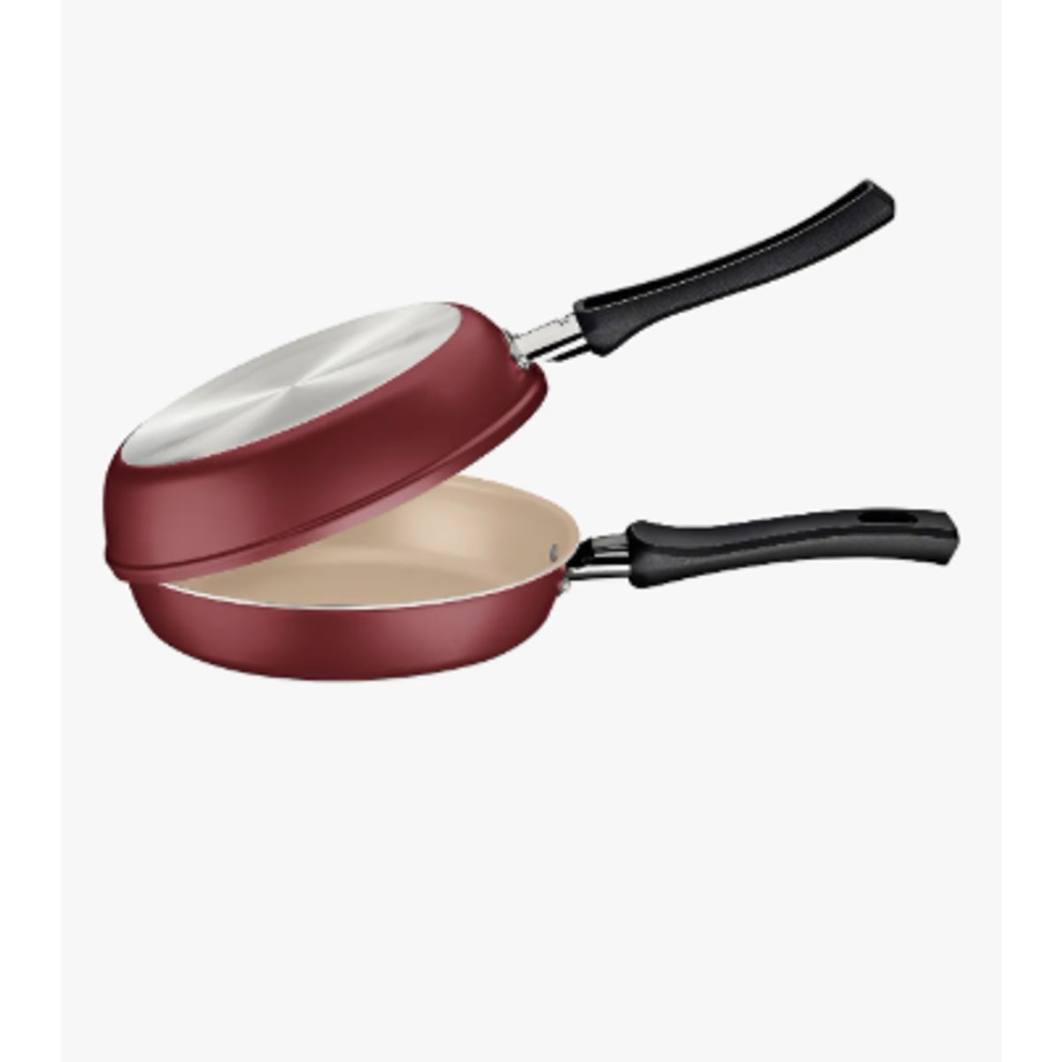 GENERICO - Sartén Doble Antiadherente para Tortillas Tramontina de 20 cm