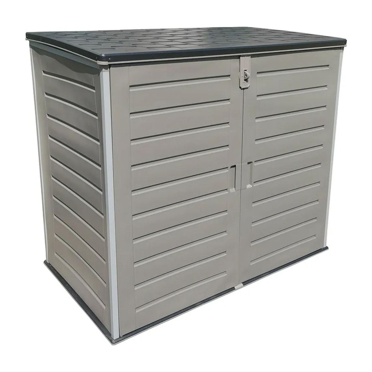 IMPORTCLICK - Bodega Baúl Multiuso Exterior Jardín 1170 LT Negro 82x140x125 CM.