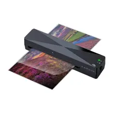 IMPORTCLICK - Termolaminadora Electrico Cortador Papel A4 A6 Micas Negro