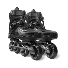 IMPORTCLICK - Patines Roller Línea Profesionales Ajustable Negro
