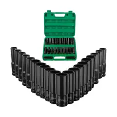 IMPORTCLICK - Kit 20 Piezas Llaves Vaso 1/2 Mecánica Profesional