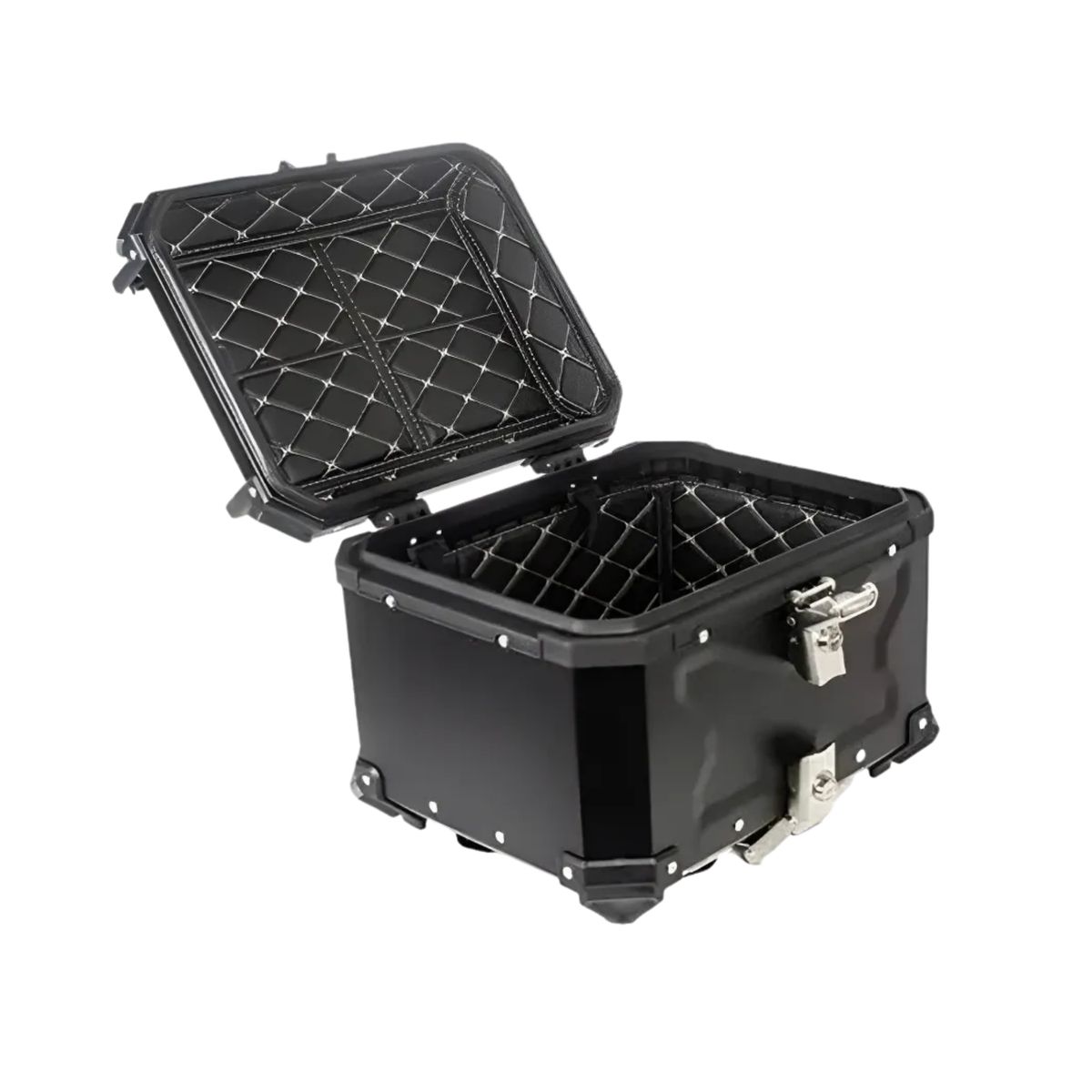 IMPORTCLICK - Maletero Moto Aluminio Negro 45 LT