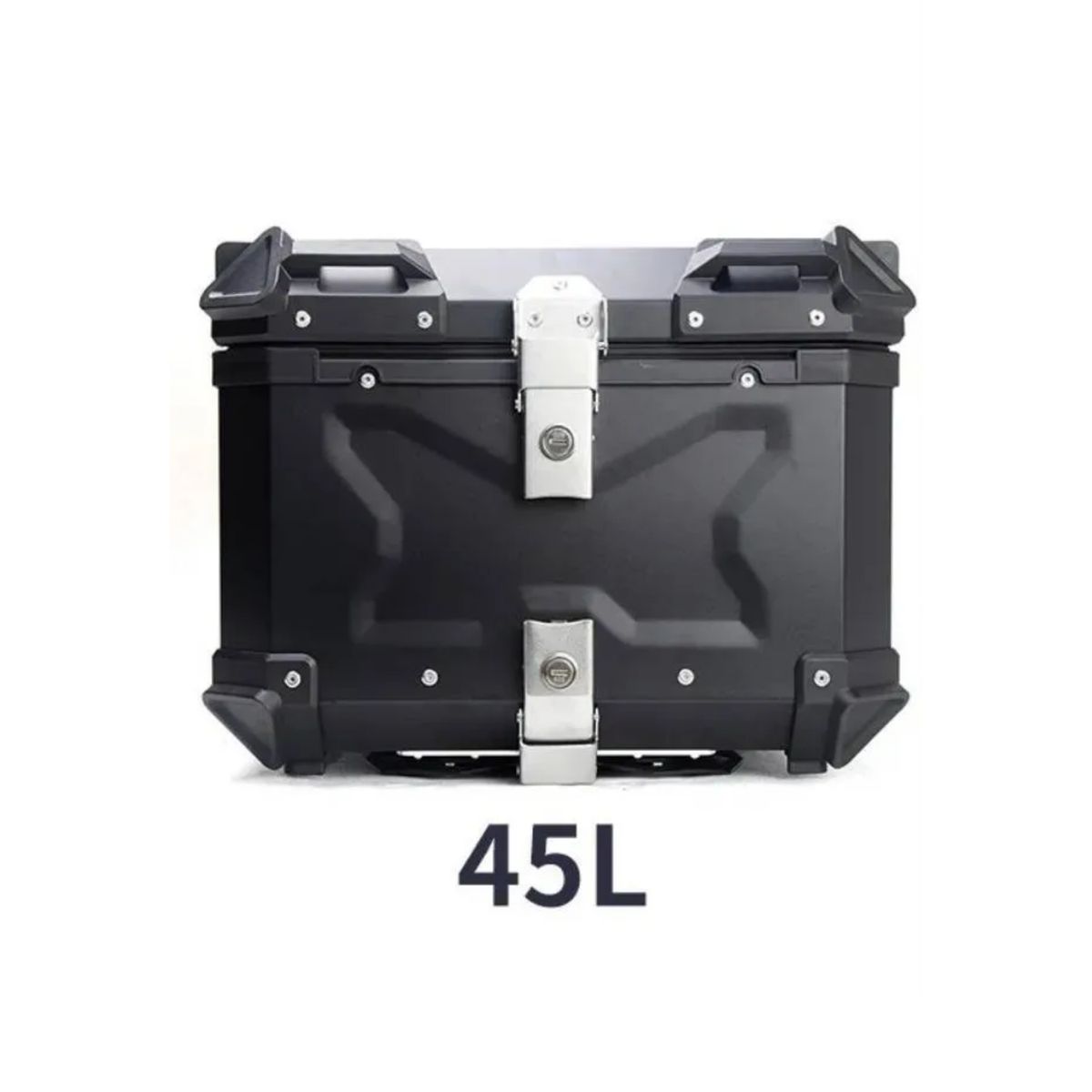 IMPORTCLICK - Maletero Moto Aluminio Negro 45 LT