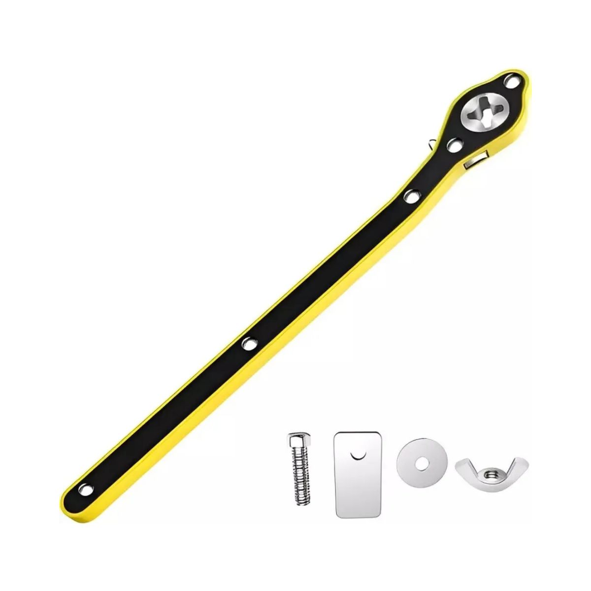 IMPORTCLICK - Llave Trinquete Gato Tijera Cruzada Coche 34 CM x 17 MM