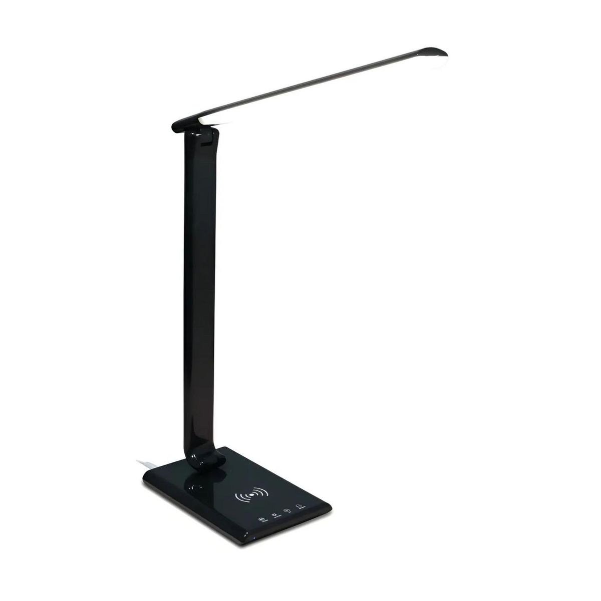 IMPORTCLICK - Lámpara Luz Escritorio LED Cargador Inalámbrico 5 Watt Negro