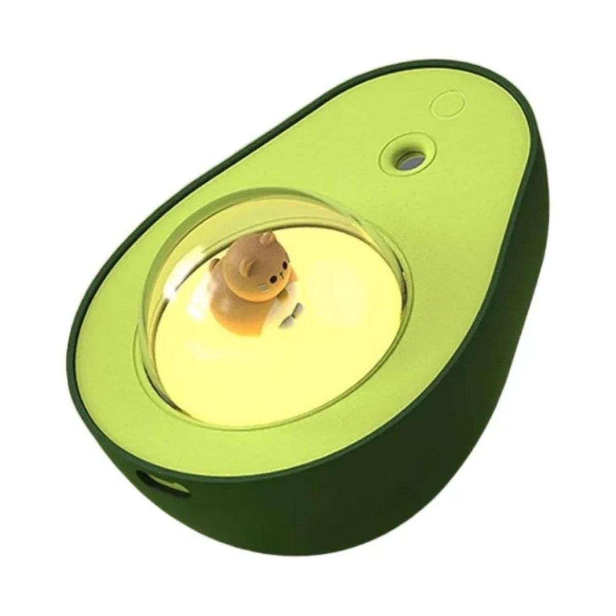 IMPORTCLICK - Humidificador Aire Luz LED Nocturna Multicolor Aguacate 210 ML