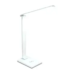IMPORTCLICK - Lámpara Luz Escritorio LED Cargador Inalámbrico 5 Watt Blanco