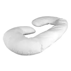 IMPORTCLICK - Almohada Embarazadas Pre Post Parto funda Blanco