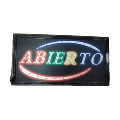 IMPORTCLICK - Letrero Luz Led Abierto Multicolor