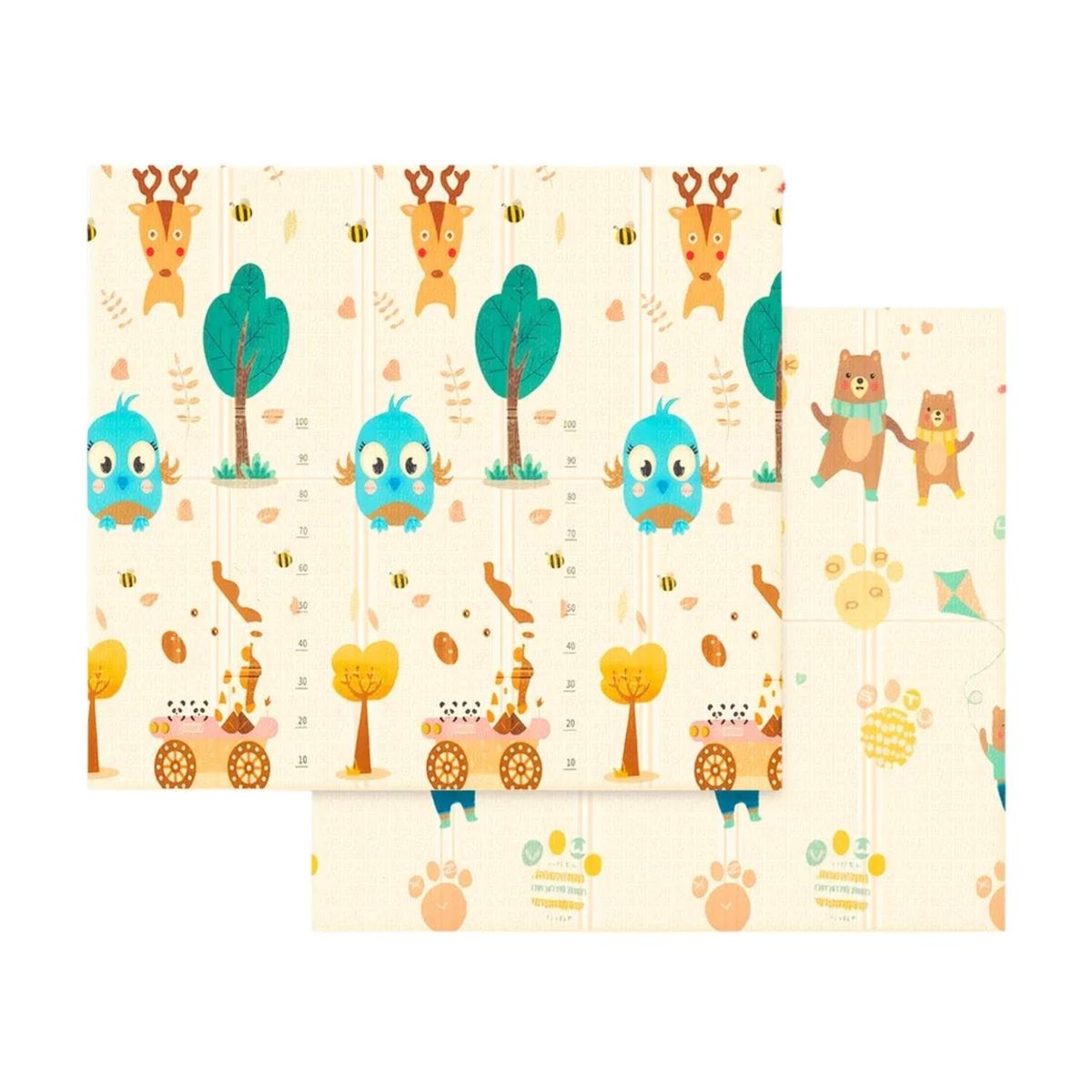 IMPORTCLICK - Alfombra Infantil Bebe Goma Eva Plegable Antigolpes 120x180 Osos