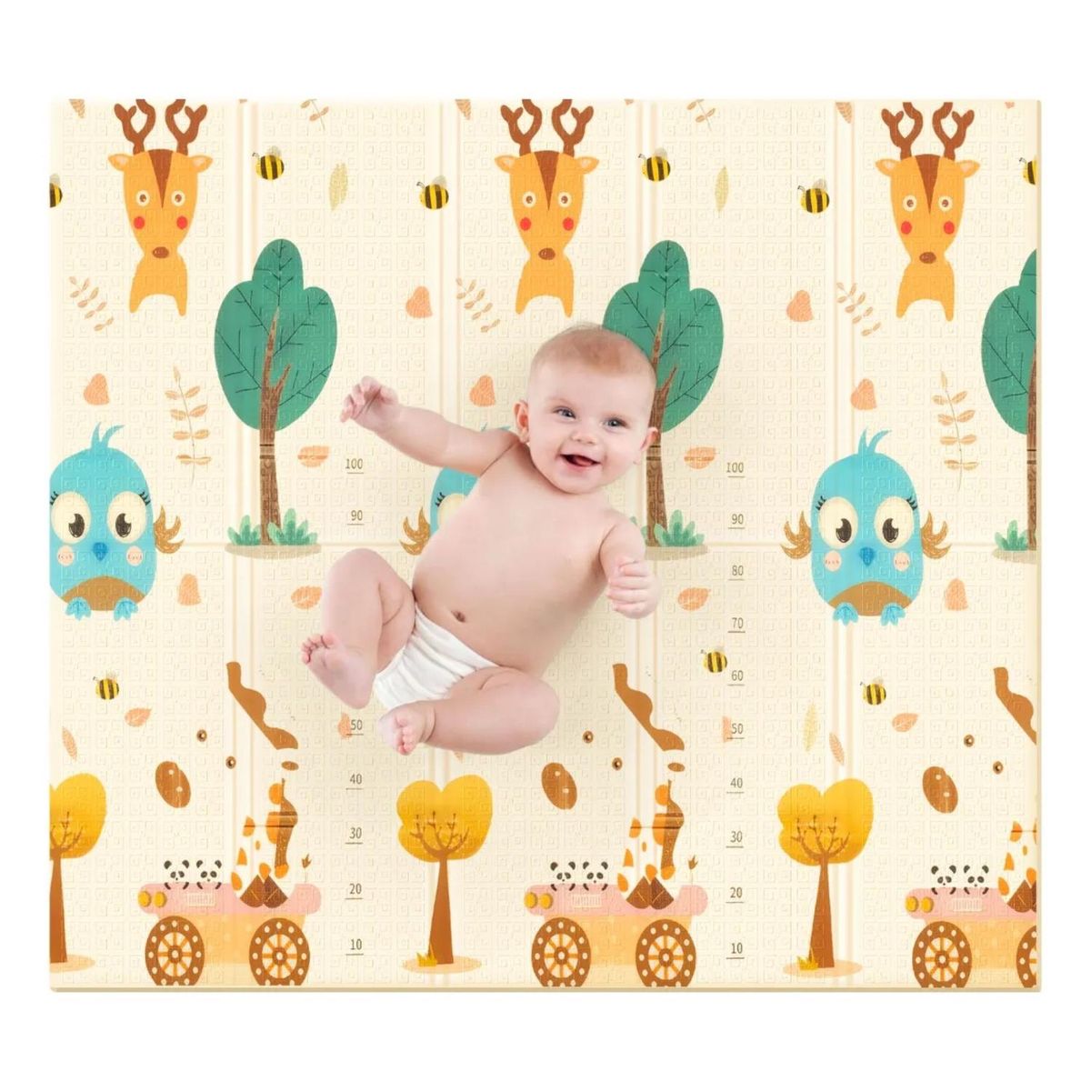 IMPORTCLICK - Alfombra Infantil Bebe Goma Eva Plegable Antigolpes 120x180 Osos