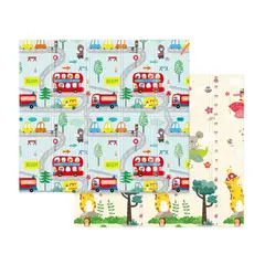 IMPORTCLICK - Alfombra Infantil Bebe Goma Eva Plegable Antigolpes 120x180 Autos