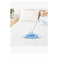 GENERICO - Cubre Colchon Bambu Homely Cobertor Impermeable 1 1/2 Plaza