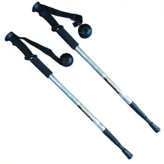 GENERICO - Pack 2 Bastones Trekking Palos Senderismo 3 Tramos Antishock