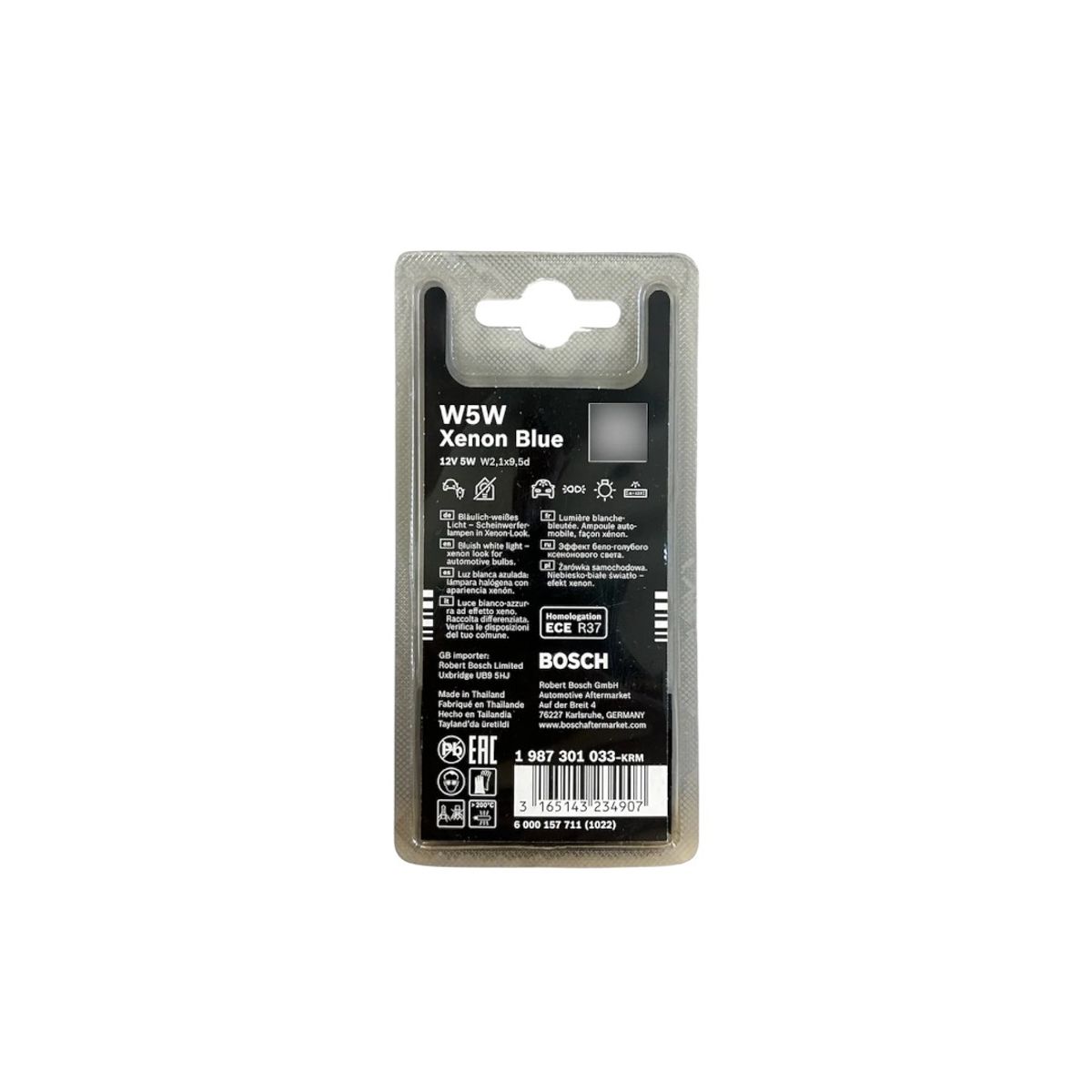 BOSCH - Kit Ampolleta Xenon Blue Cola De Pez W5w T10