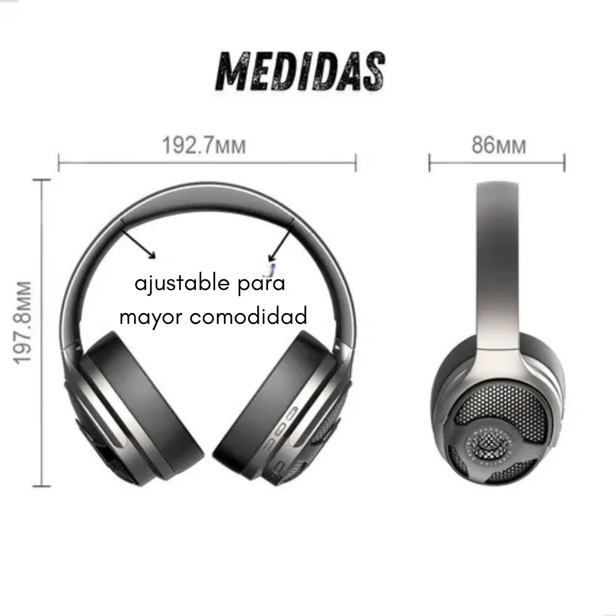 GENERICO - Audífonos Headphones Inalámbricos Bluetooth Altavoz 2 En 1