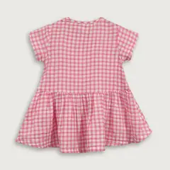 OPALINE - Vestido Manga Corta Rosado de Niña