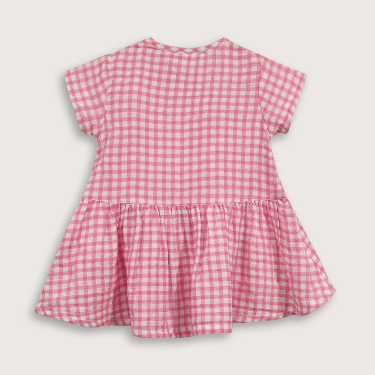 OPALINE - Vestido Manga Corta Rosado de Niña