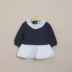 OPALINE - Vestido Infant Niña Azul Marino