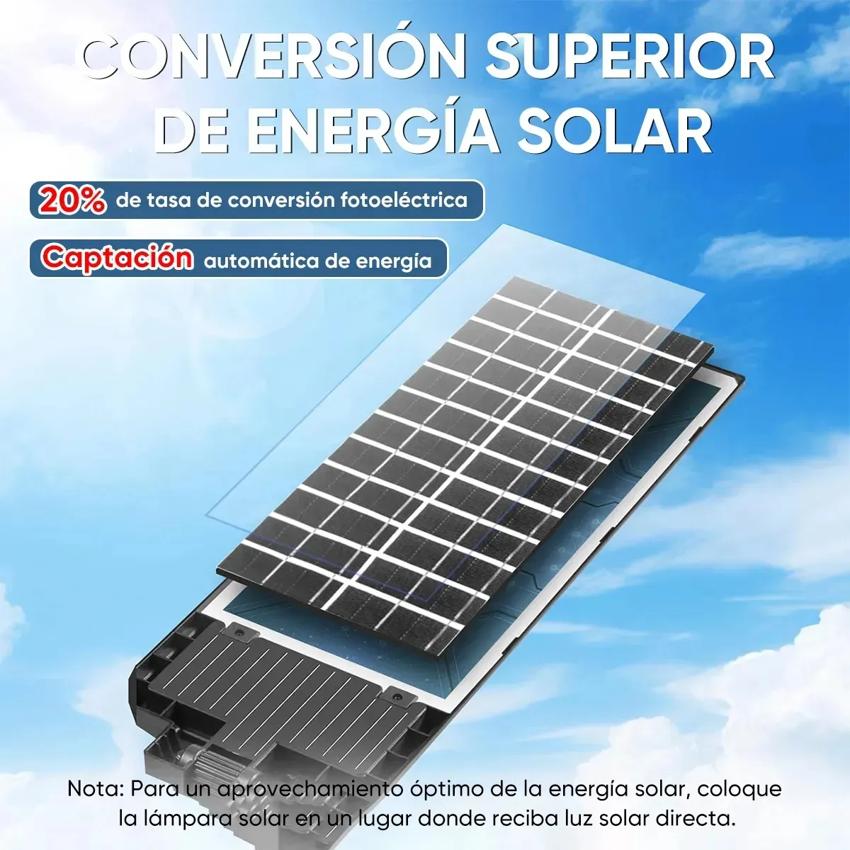 GENERICO - Pack X3 Foco Luminaria Para Pared Exterior Led Solar 400w Negro