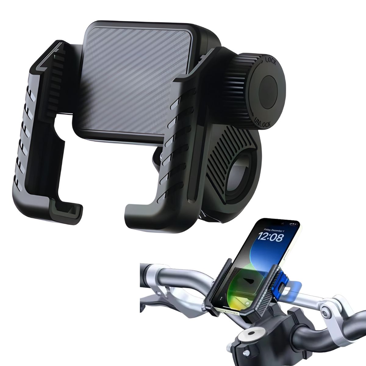 GENERICO - Soporte Telefono Celular Ajustable Para Bicicleta Moto