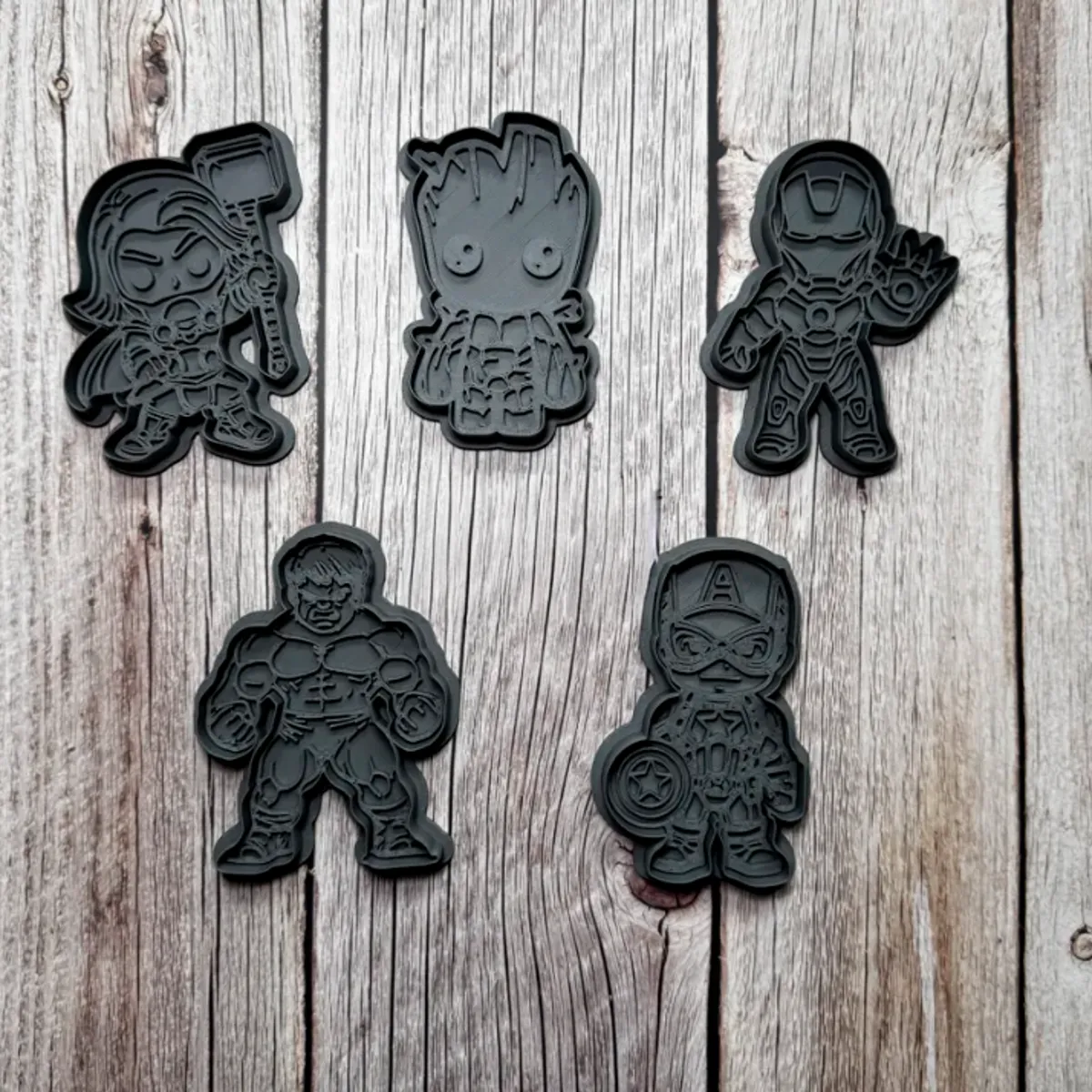GENERICO - Cortadores de galletas - Los Vengadores (pack 5 un)