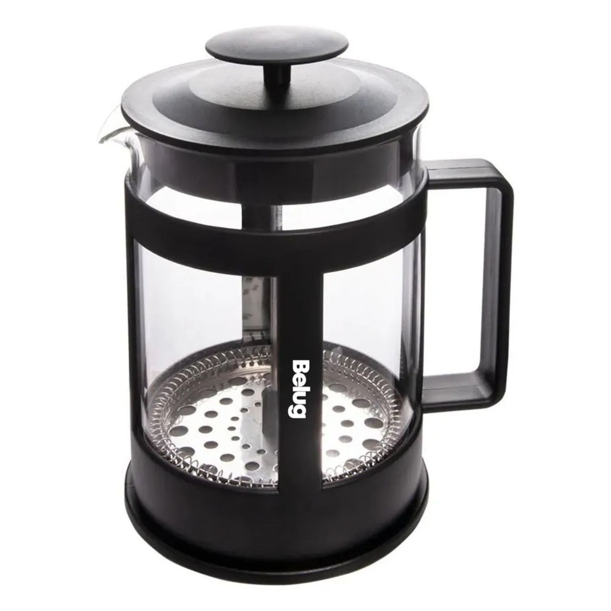 GENERICO - Cafetera Prensa Francesa Tetera 1 Litro Embolo Pistón color negro BELUG