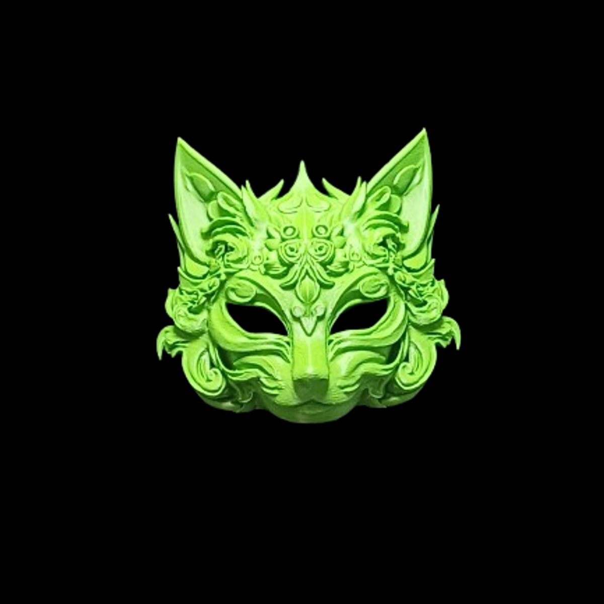 GENERICO - Máscara de Gato Color verde
