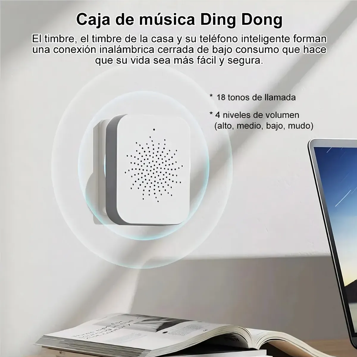 GENERICO - Timbre Camara Wifi Seguridad Video Portero Inalámbrico Smart