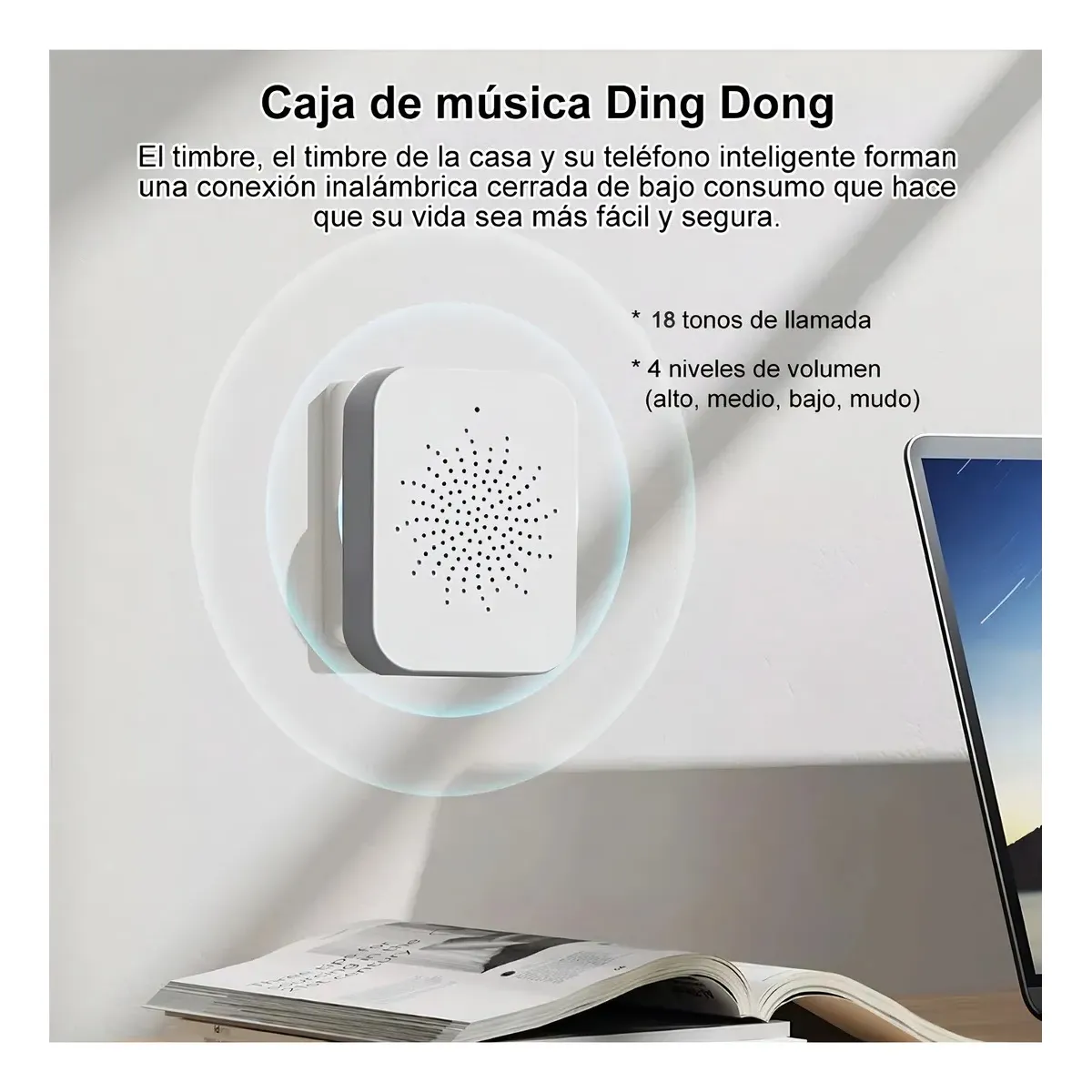 GENERICO - Timbre Camara Wifi Seguridad Video Portero Inalámbrico Smart