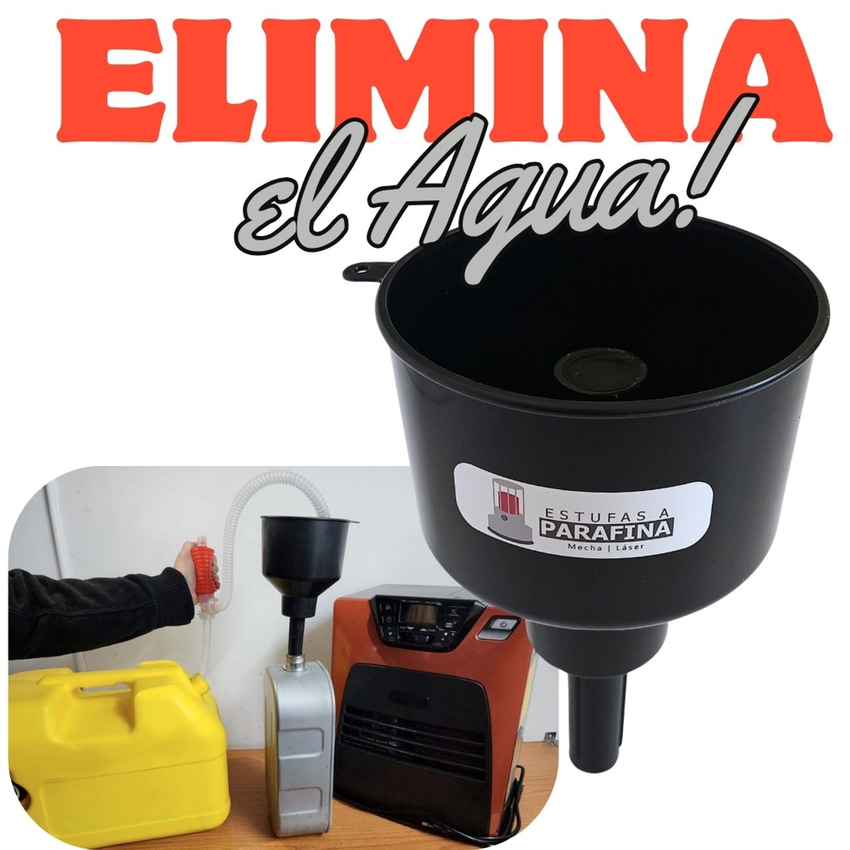 GENERICO - Embudo Filtro Purificador De Parafina Para Estufas A Parafina Embudo Mágico