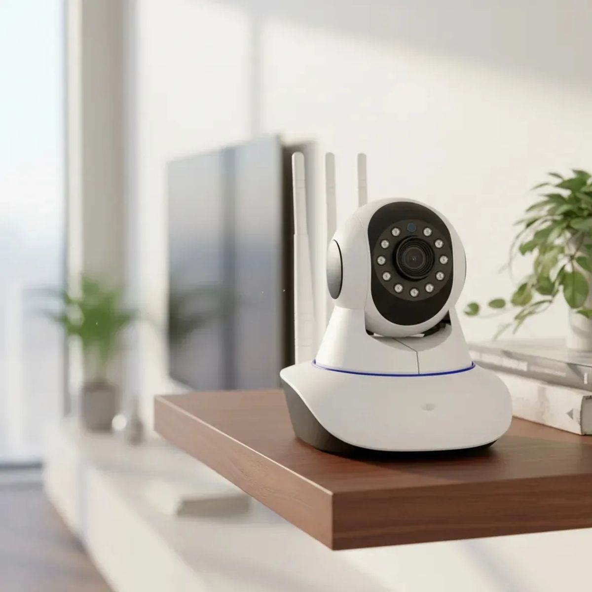 GENERICO - Camara Ip Wifi Hd Motorizada Vision Nocturna 360° Blanco
