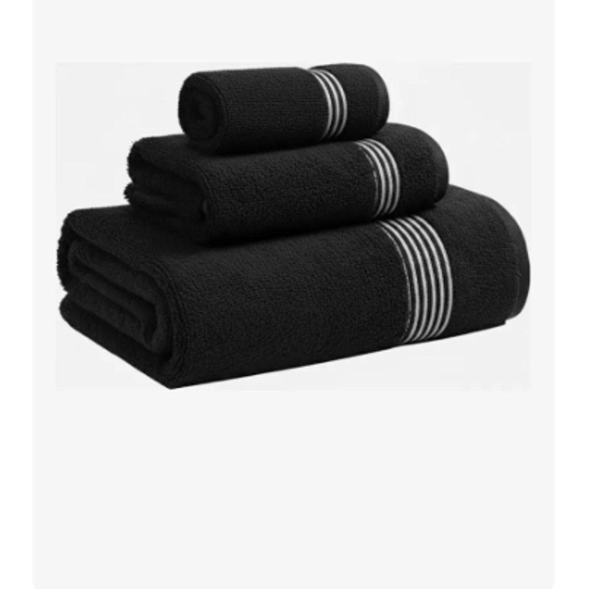 GENERICO - Set De Toallas Mano Baño Y Cara 100% Algodón Peinado 500 Gsm