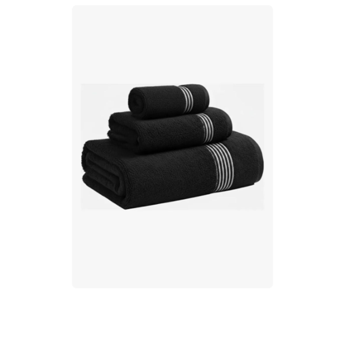 GENERICO - Set De Toallas Mano Baño Y Cara 100% Algodón Peinado 500 Gsm