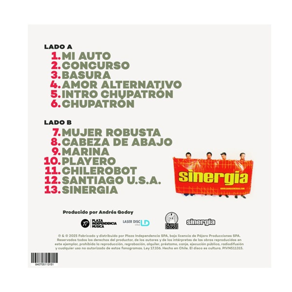 GENERICO - Vinilo Sinergia - Sinergia