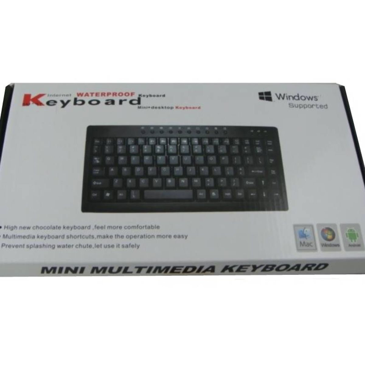 GENERICO - Teclado Mini Slim Usb Multimedia Notebook Pc Español Negro
