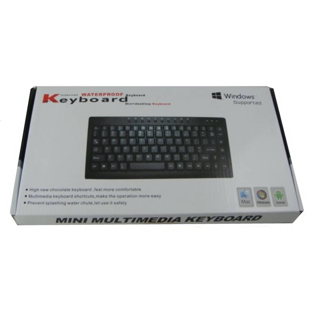 GENERICO - Teclado Mini Slim Usb Multimedia Notebook Pc Español Negro