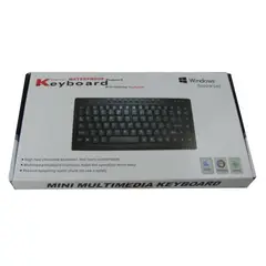 GENERICO - Teclado Mini Slim Usb Multimedia Notebook Pc Español Negro