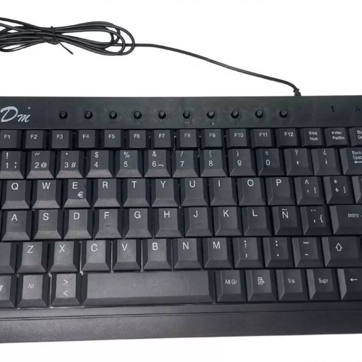 GENERICO - Teclado Mini Slim Usb Multimedia Notebook Pc Español Negro