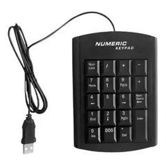 GENERICO - Teclado Mini Pad Numérico Pc Notebook 19 Teclas Usb