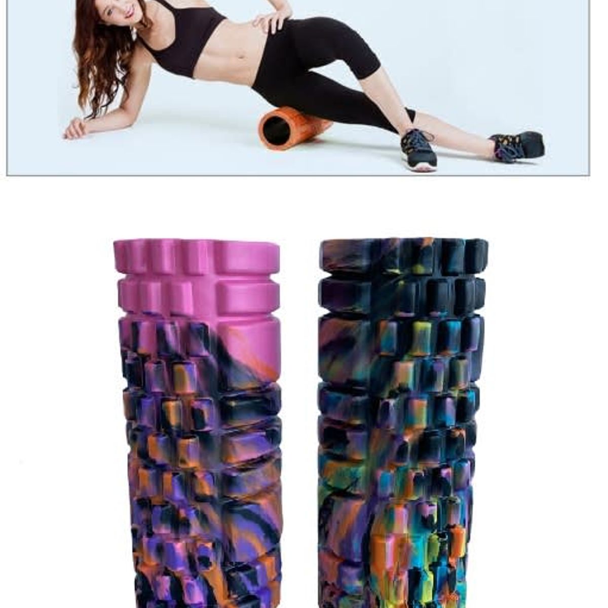 RODILLO PARA YOGA Y MASAJE MUSCULAR, marca MOVI - Foto 2
